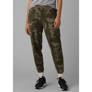 🏷️ NWT Prana Cozy Up Ankle Hemp Blend Sage Camo Jogger Sweatpants